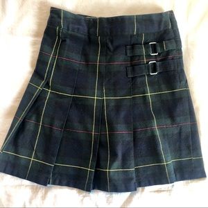 French Toast Classic Navy Plaid Skort Size 8